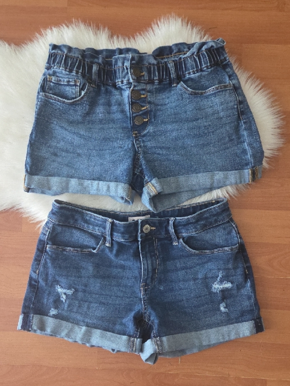 SO Heritage Girls Blue Denim Shorts Lot of 2 Sz 14